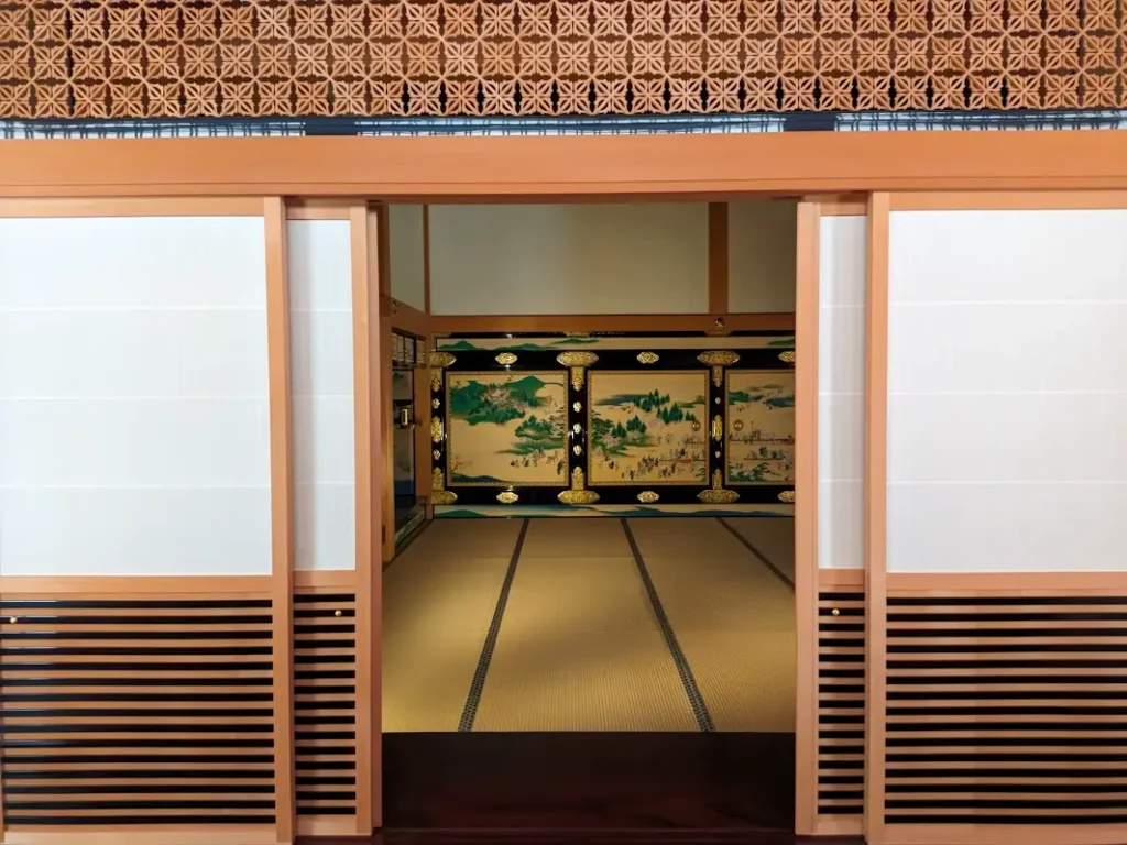 A traditional Japanese interior within the Nagoya Castle.